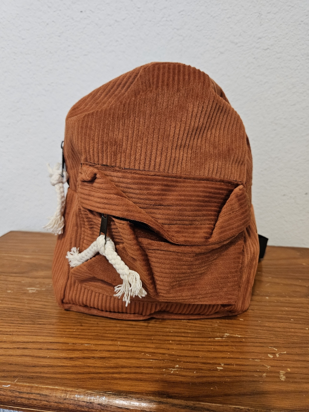 Source Unknown Corduroy Mini Backpack in Rust